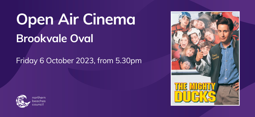 Open Air Cinema at Brookvale Oval The Mighty Ducks (1992)