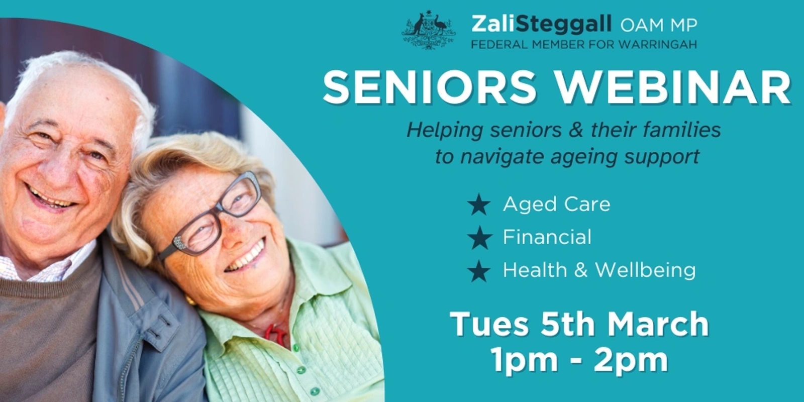 SENIORS WEBINAR - Helping seniors and their families to navigate ageing support
