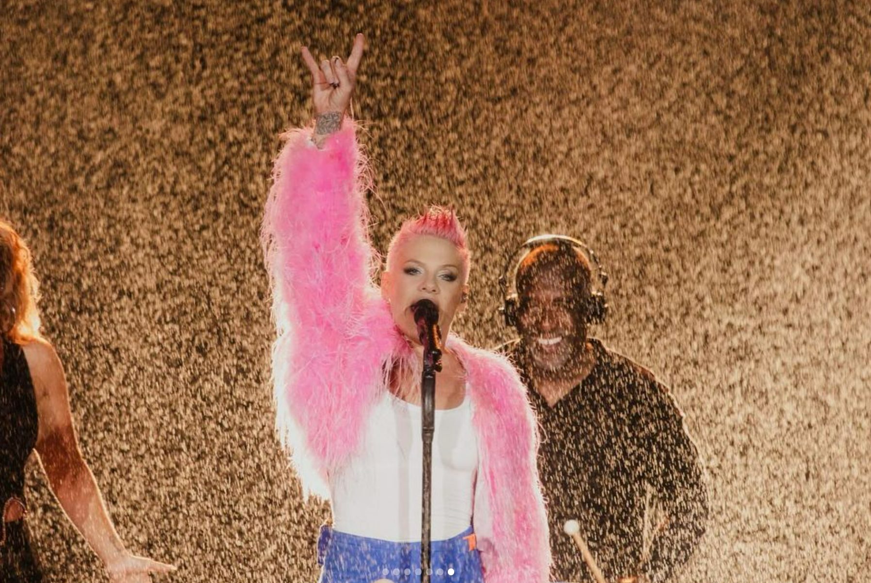 Pink during her Summer Carnival Tour. Image via Instagram Photographer: Acacia Evans