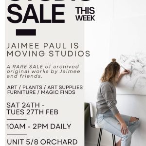Jaimee Paul' Art Studio Sale